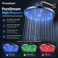 Proudsoar™ PureStream High-Pressure LED Rainfall Showerhead System